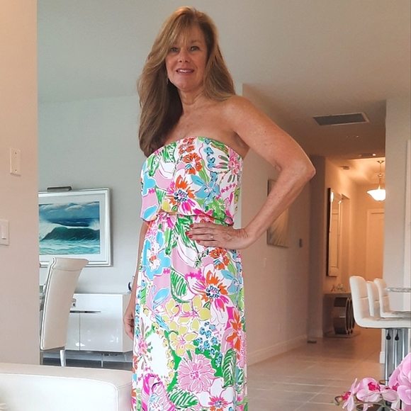 Lilly Pulitzer Floral Maxi Dress - Picture 3 of 11